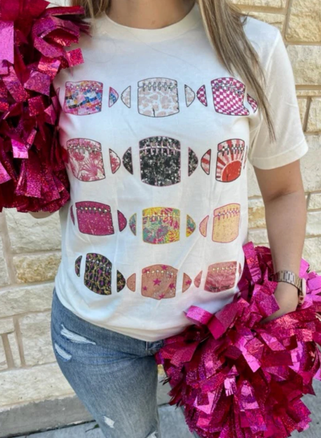 Football Gal Bling Tee