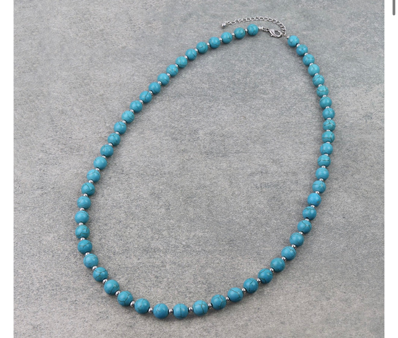 Western Semi Stone Necklace