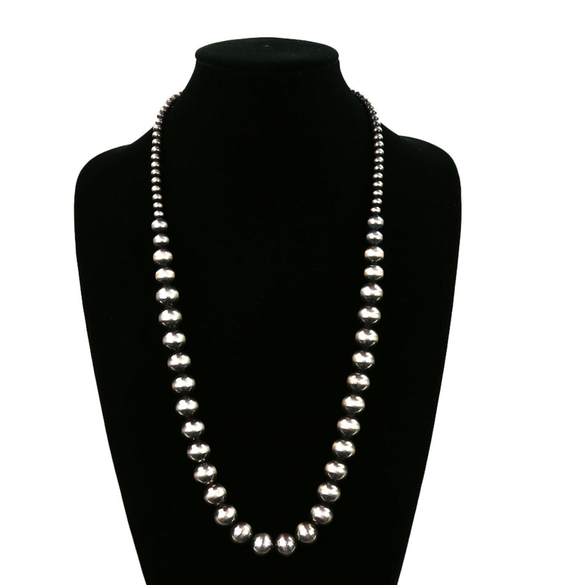 14MM Navajo Style Pearl Necklace - 30” Length