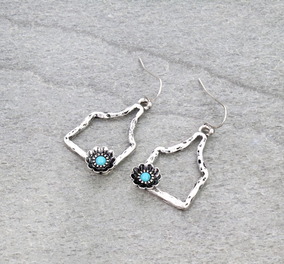 Western Cutout Ear Tag Dangle Earrings