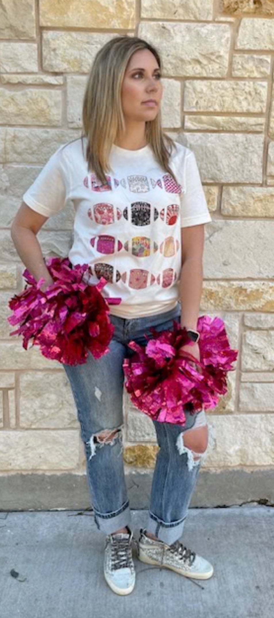 Football Gal Bling Tee
