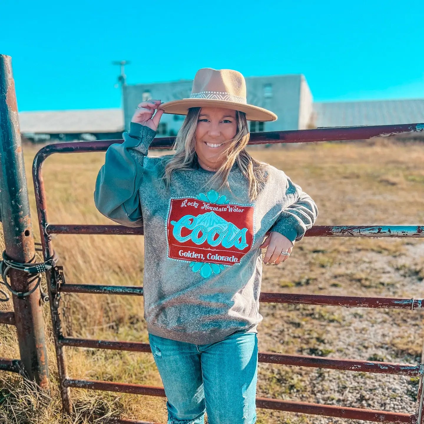 Coors Rodeo Bleached Sweatshirt