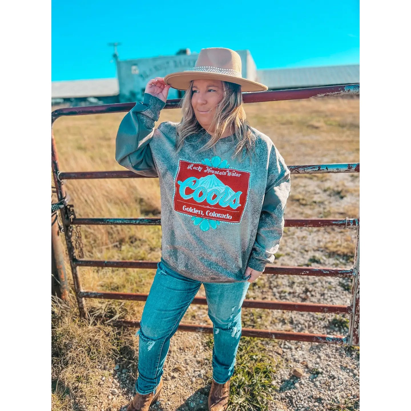 Coors Rodeo Bleached Sweatshirt