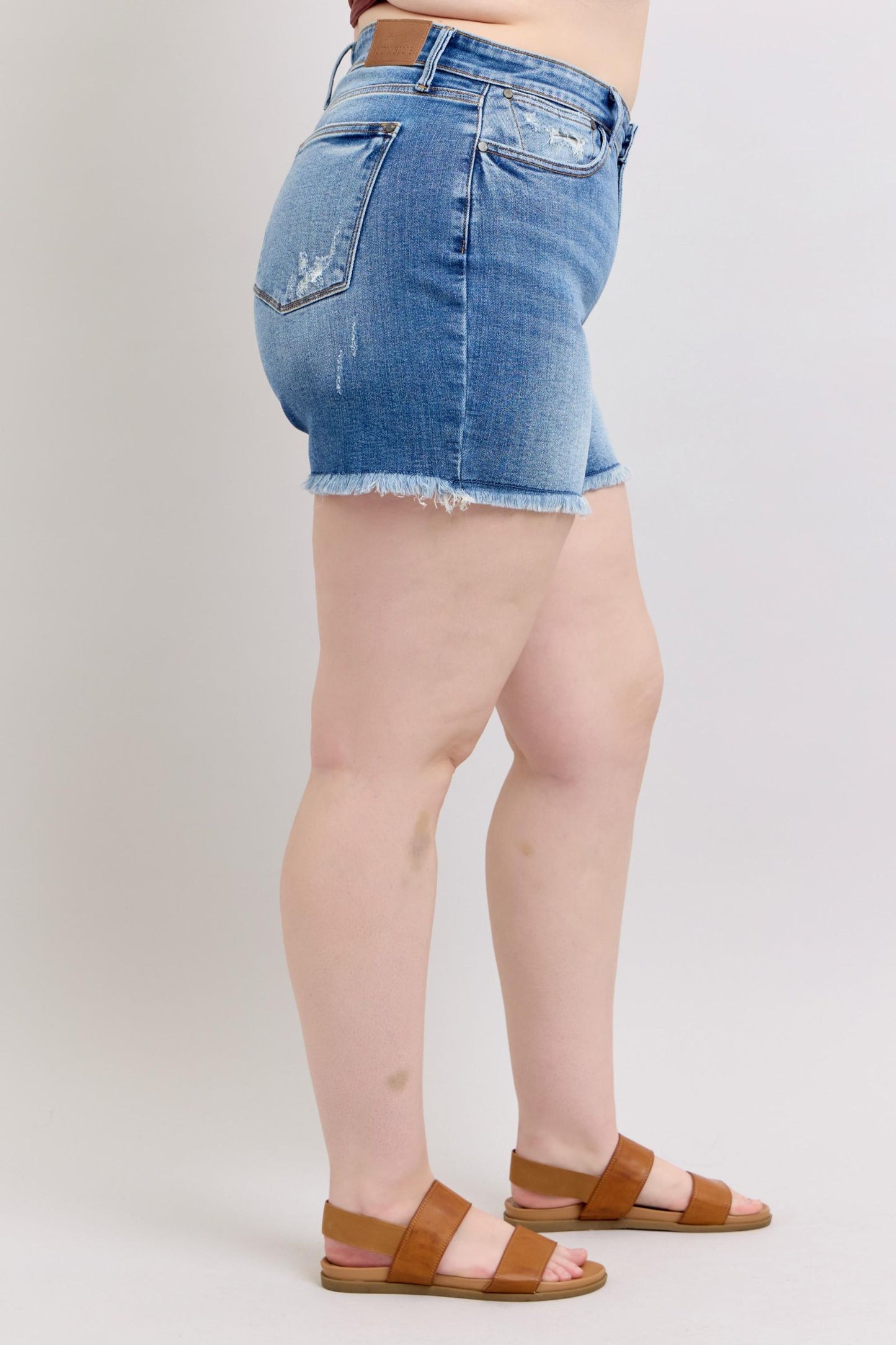 Judy Blue Vintage Wash Shorts w/ Fray Hem
