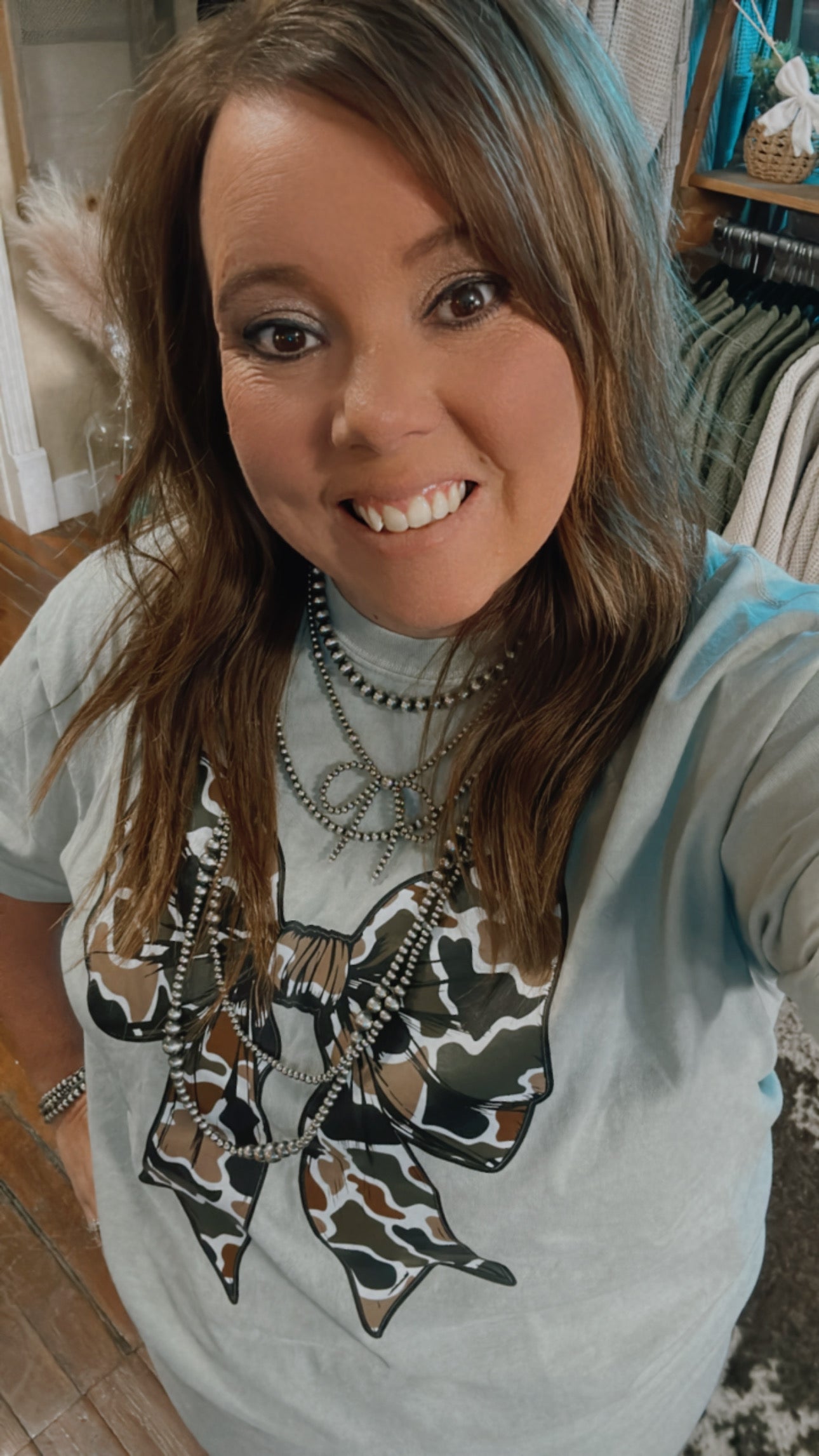 Coquette Camo Bow Tee