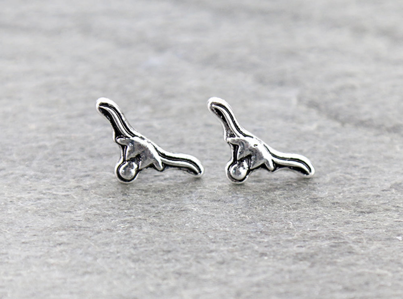 Western Steer Head Stud Earrings