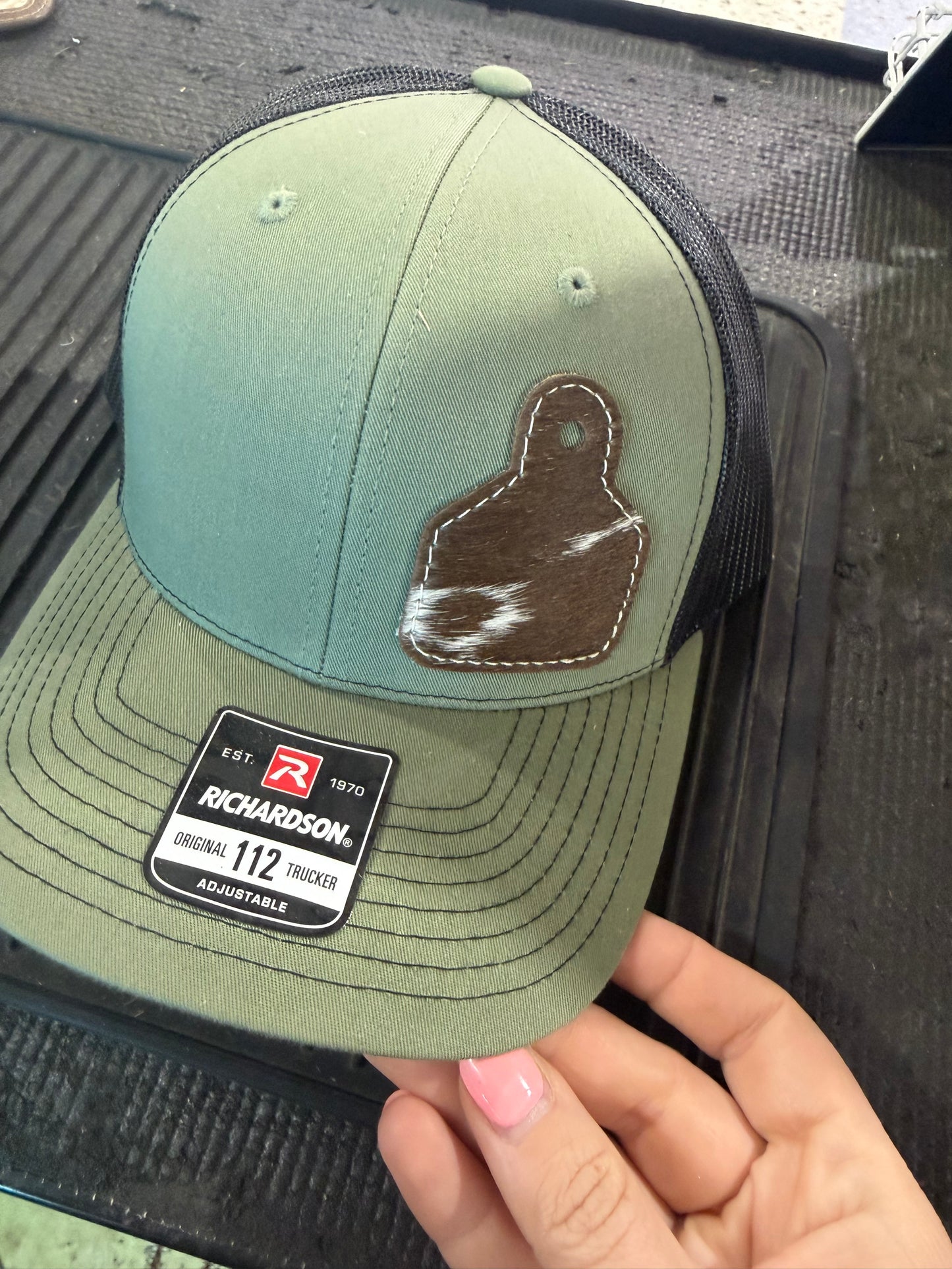 Cowhide Tag Baseball Hat
