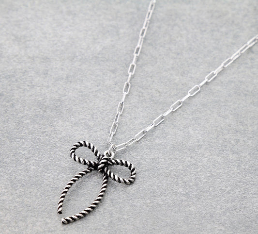 Western Rope TXR Bow Necklace