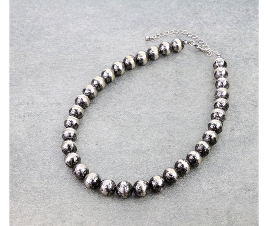 12MM Navajo Style Bead Necklace