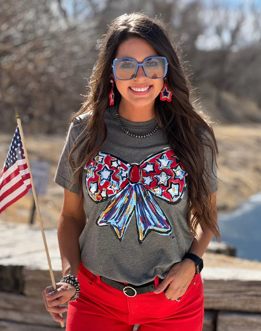 Patriotic Bow Tee