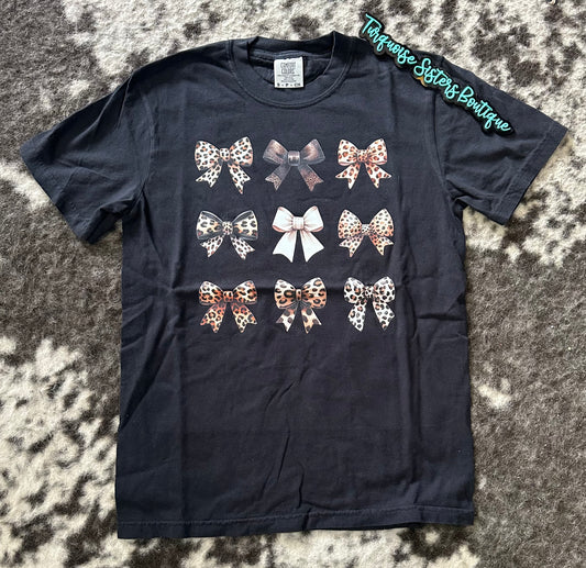 Leopard Bow Collage CC Tee