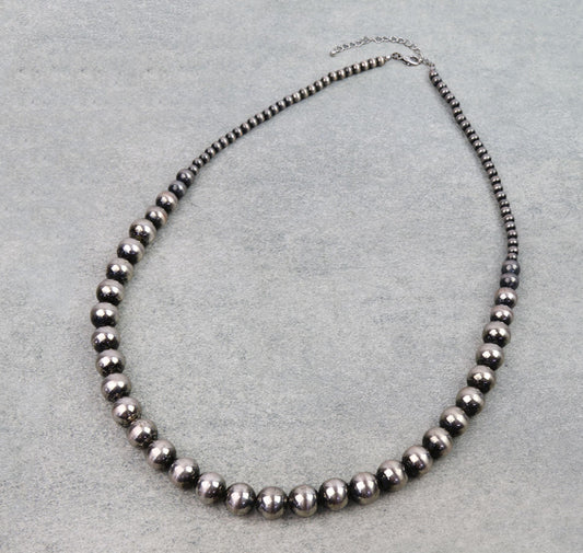 14MM Navajo Style Pearl Necklace - 30” Length