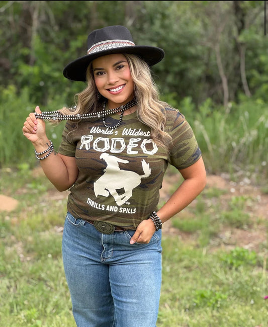World's Wildest Rodeo Camo Tee