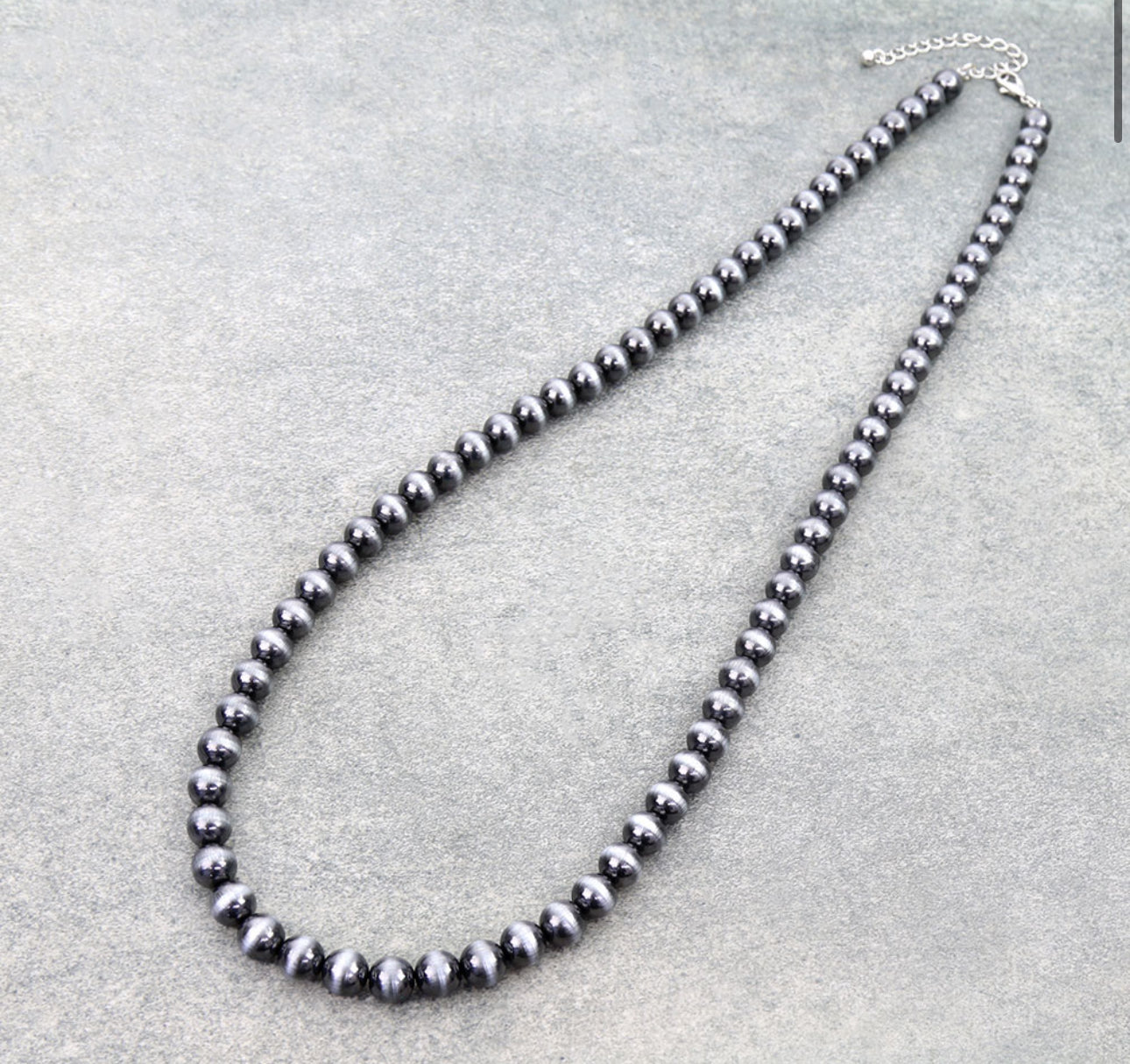 30” Navajo Style Pearl Necklace - Copper
