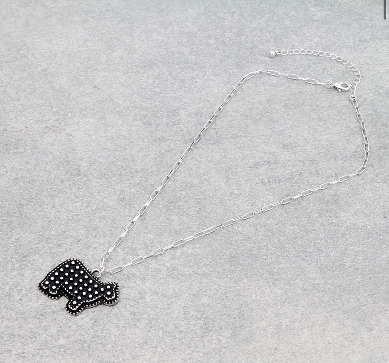Western Tiny Bubble Cow Necklace