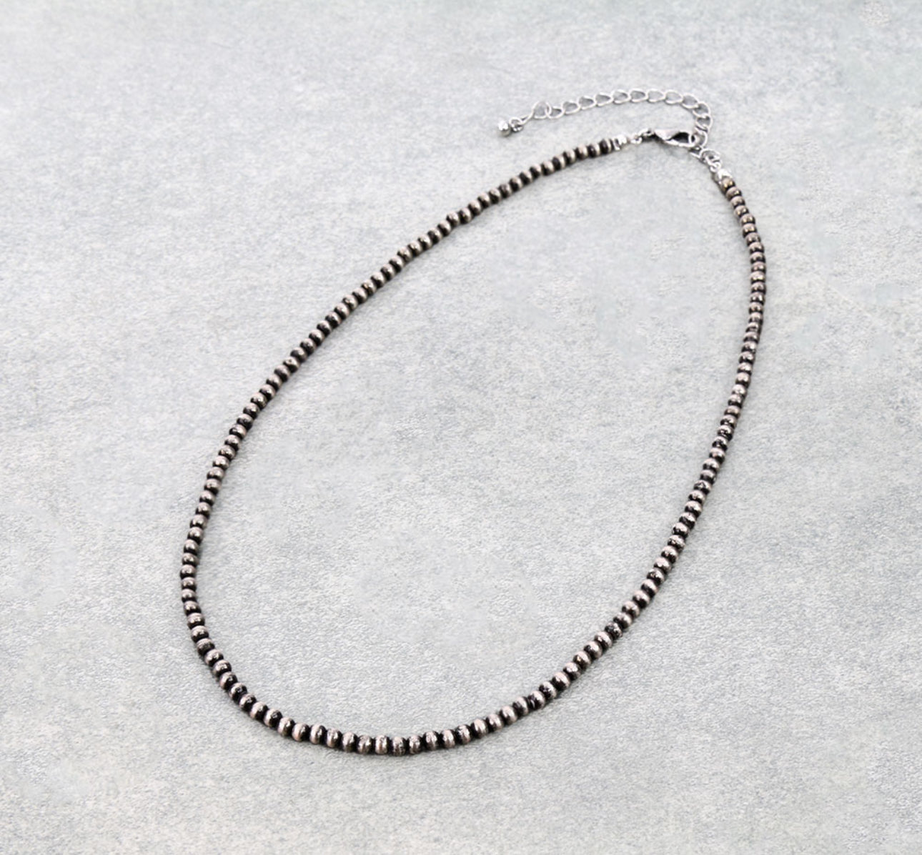 4mm Navajo Style Pearl Necklace - 18”