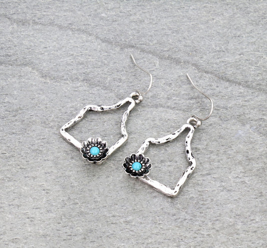 Western Cutout Ear Tag Dangle Earrings