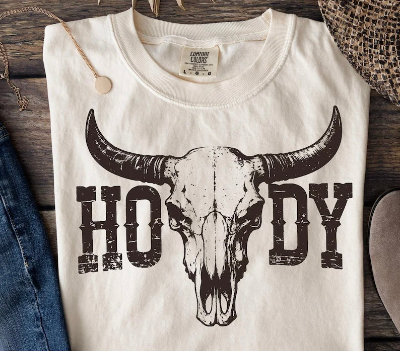 Howdy Steer CC Tee