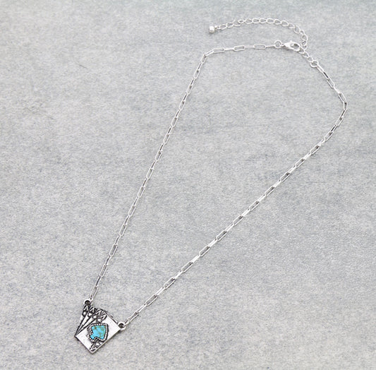 Western 4 Aces Poker Necklace