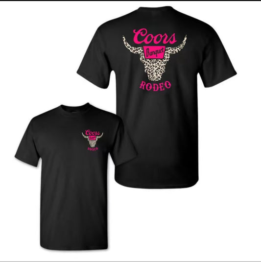 Coors Leopard Rodeo Tee