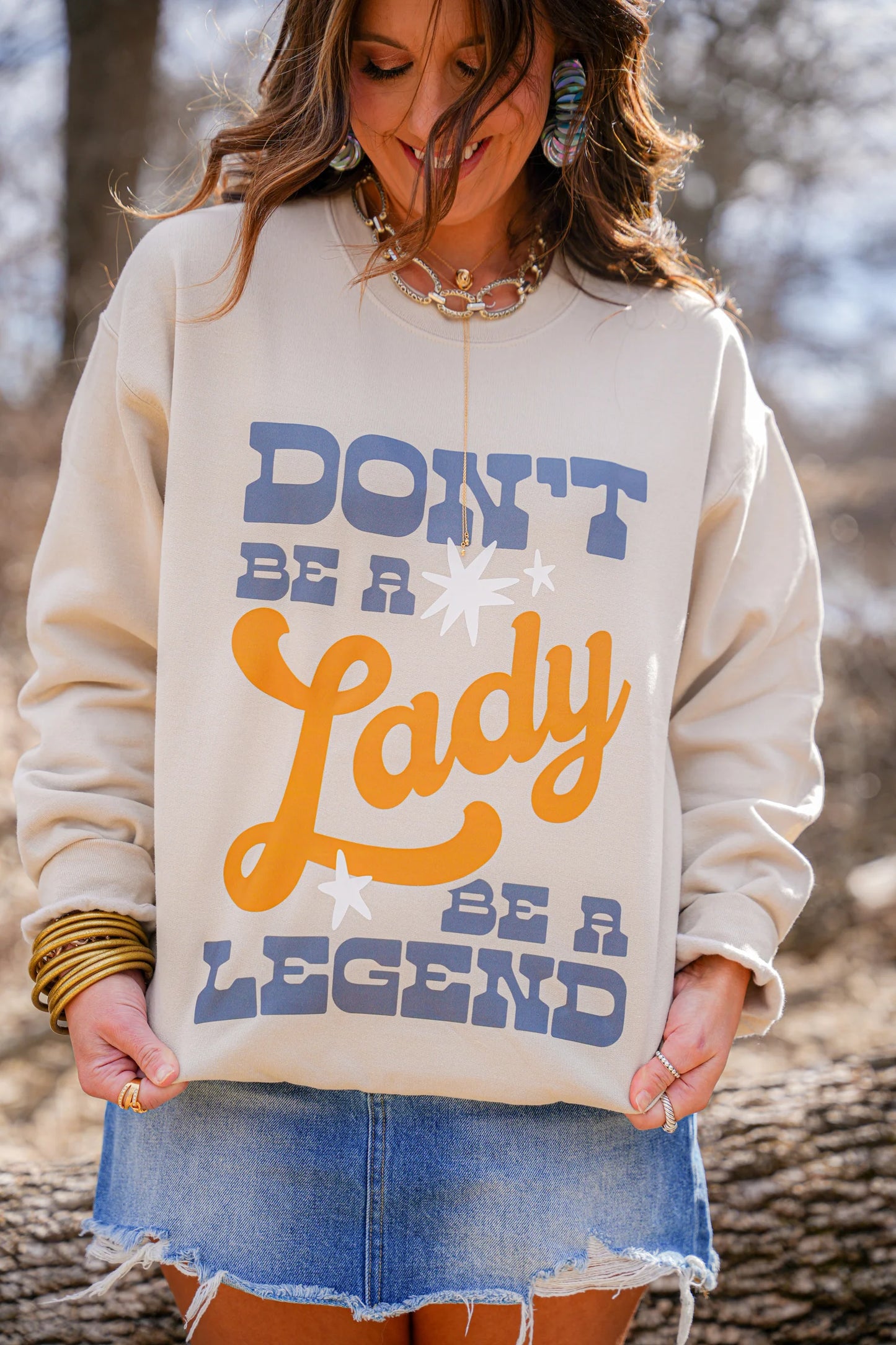 BE A LEGEND CREWNECK - SAND