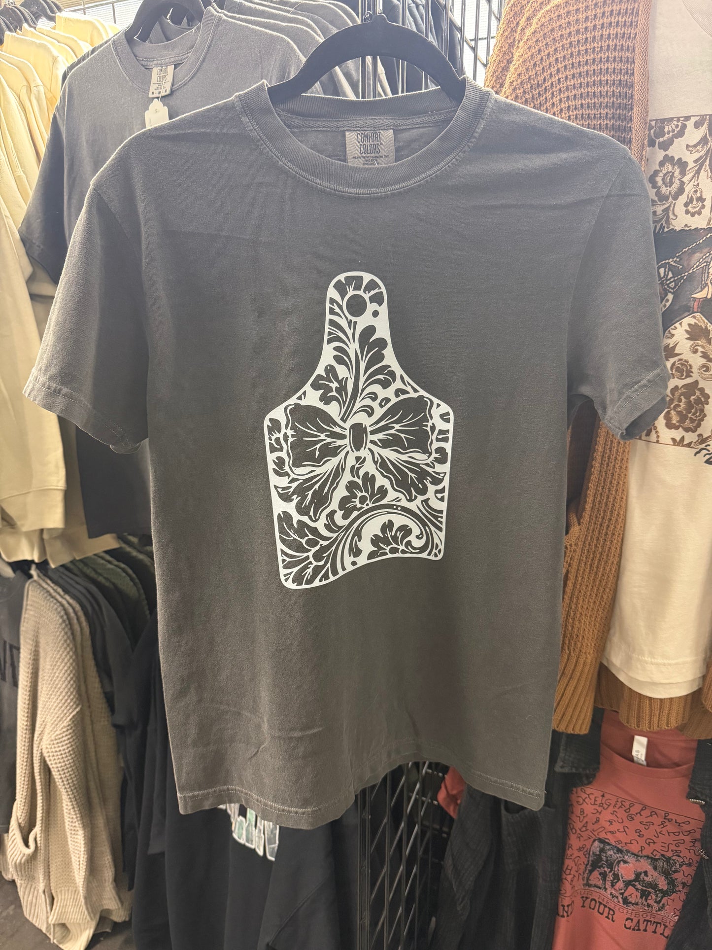 Coquette Bow Ear Tag Tee