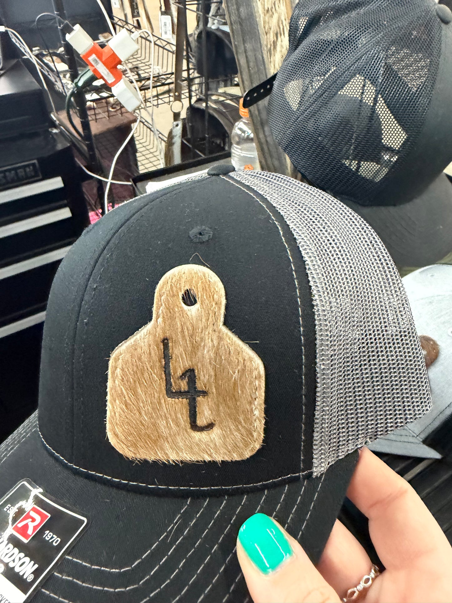 Cowhide Tag Baseball Hat
