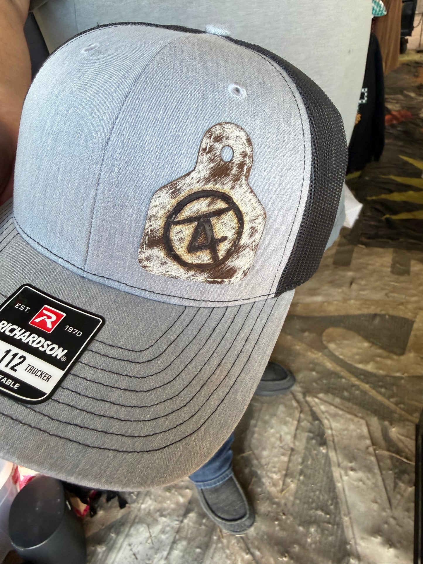 Cowhide Tag Baseball Hat