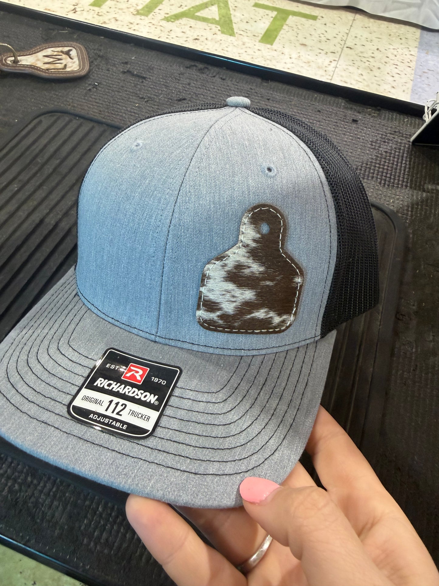 Cowhide Tag Baseball Hat