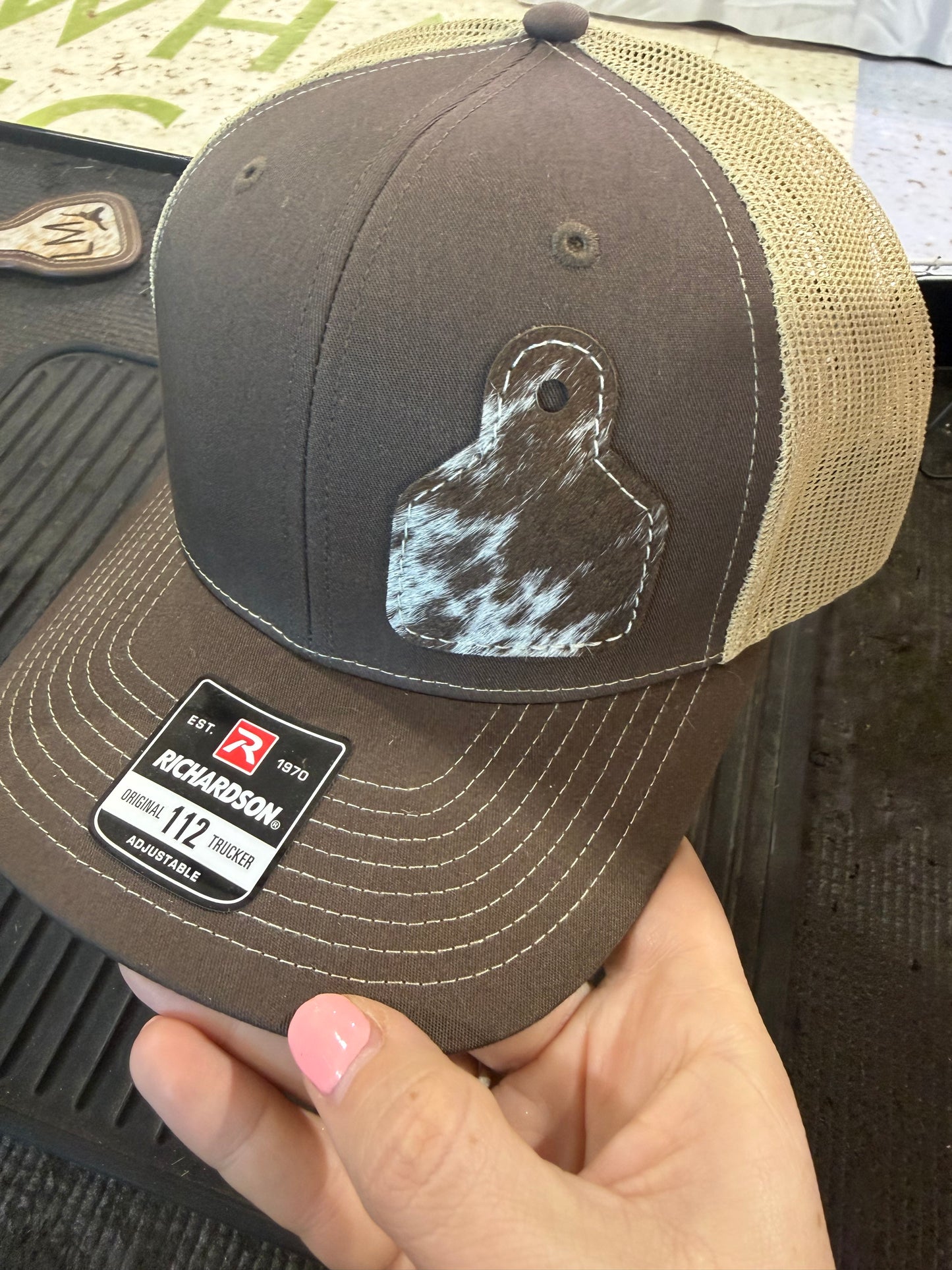 Cowhide Tag Baseball Hat