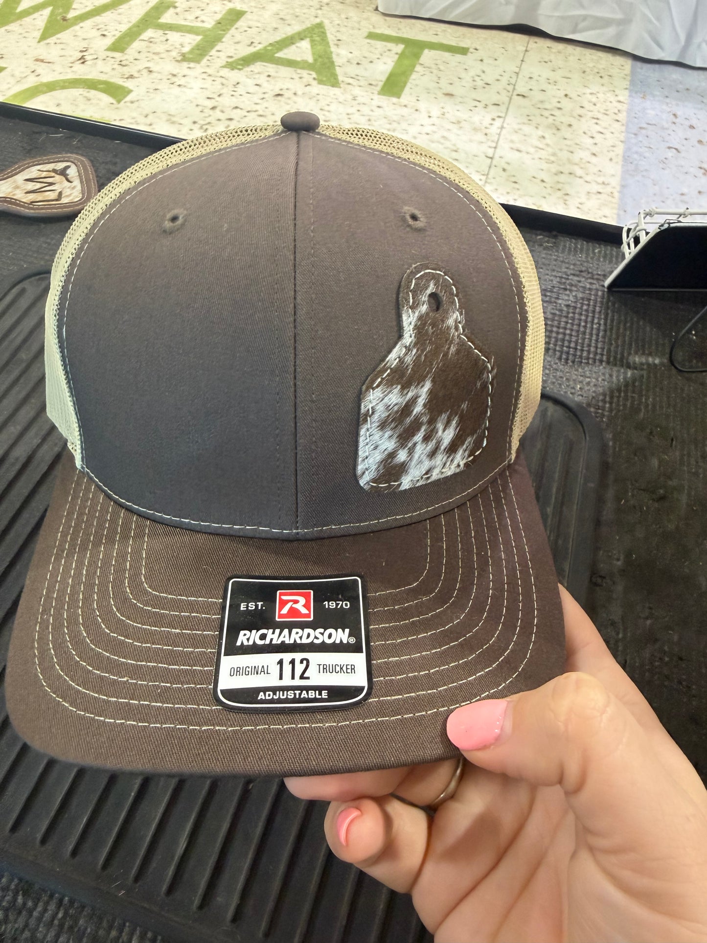 Cowhide Tag Baseball Hat