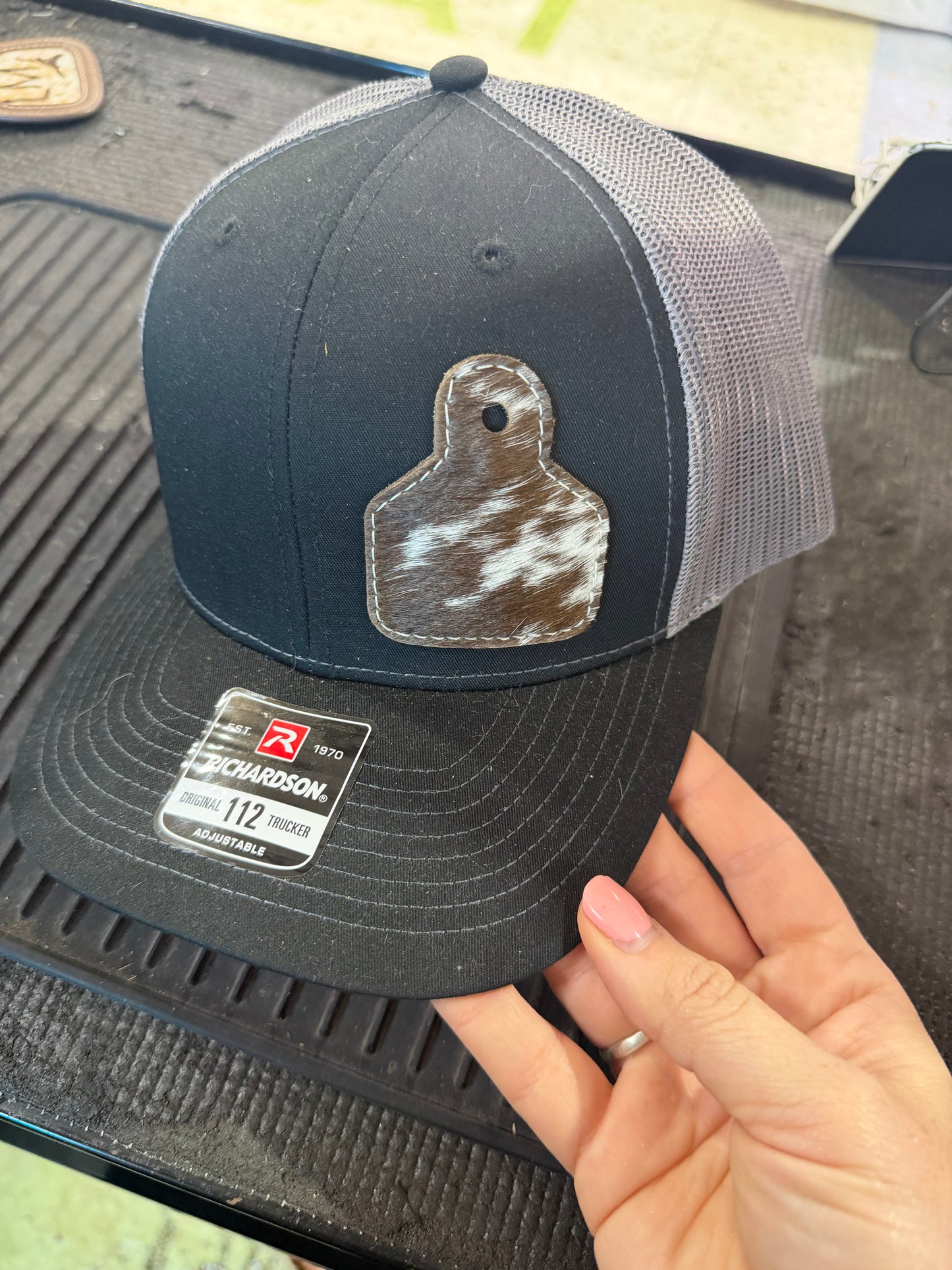 Cowhide Tag Baseball Hat