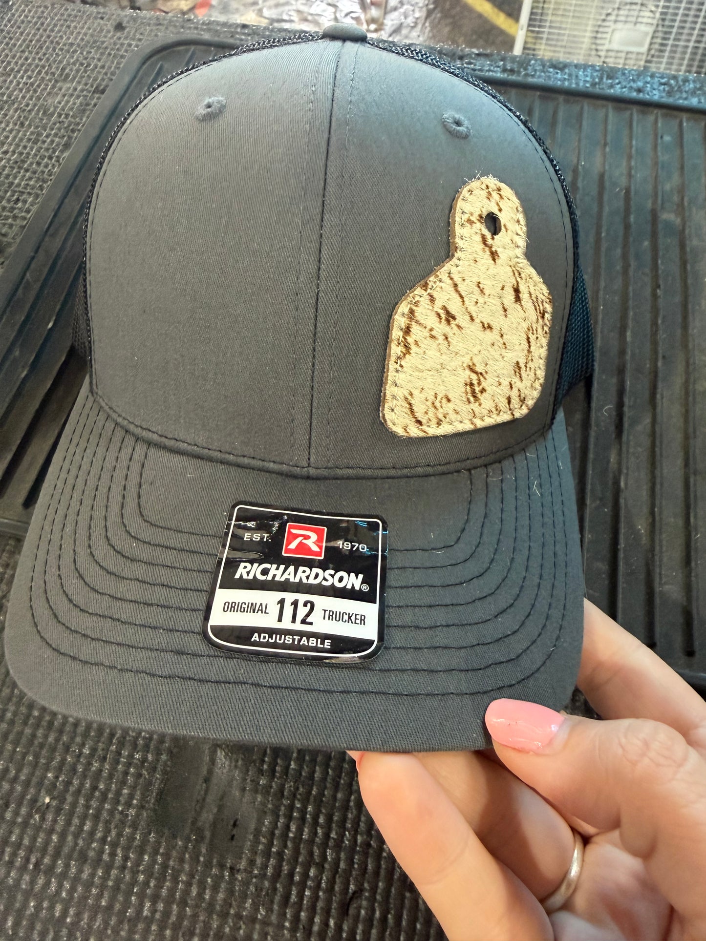 Cowhide Tag Baseball Hat